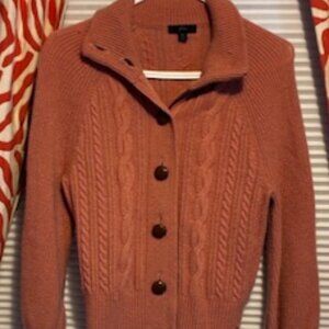 JCrew Button up sweater, in rose, size XS/Small